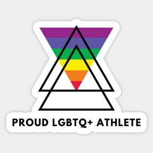 Proud LGBTQ+ Athlete Sticker